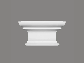 Biała nasada do pilastra ProFoam, wymiary 31.7 x 8 x 16.8 cm, model D3533