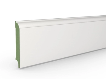 Listwa przypodłogowa MDF PLUS wilgocioodporna F5 (262 cm x 10 cm x 1,6 cm) lakier biały półmatowy RAL 9003