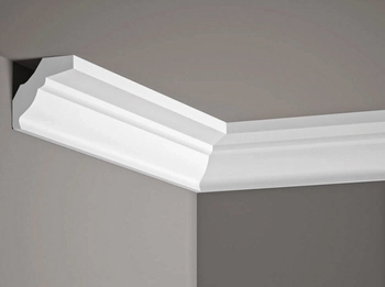 Listwa przysufitowa MDB174 biała wym. 200 x 5.2 x 4.9 cm, z ProFoam