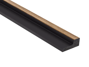 Zakończenie prawe dla lameli Dąb Tradycyjny L0106R, wymiary 270 x 1.2 x 2.9 cm, materiał PolyForce, kolor dąb tradycyjny