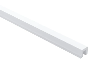 Panel z lamelami Vivid WP003P w kolorze biały RAL 9003 o wymiarach 270 x 1.6 x 24.7 cm, wykonany z PolyForce