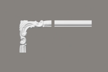 Biały Narożnik MDD332-11 z ProFoam, wymiary 21 x 21 x 4.1 cm