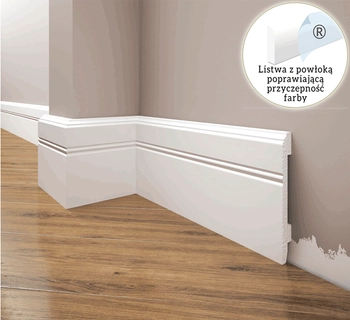 Listwa przypodłogowa, cokół Creativa LPC-18 / wys. 10,7 cm