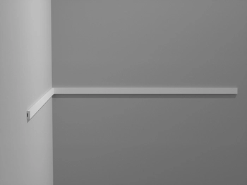 Listwa ścienna gładka Creativa LPC-56, biała, wym. 1.5 x 0.5 x 244 cm