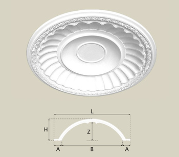 Dekoracyjna Rozeta Sufitowa Creativa R-04