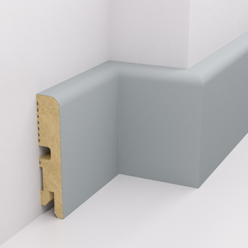 Szara listwa przypodłogowa z lakierowanego MDF LB1 8cm