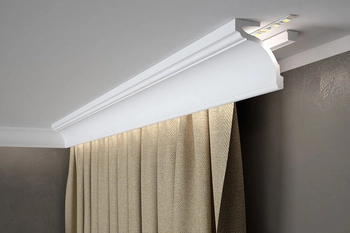 Maskownica karnisza Mardom Decor MD161 biała wym. 200 x 9.2 x 8.3 cm, z PolyForce