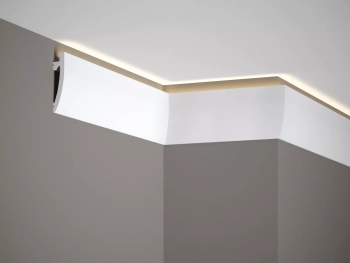 Listwa oświetleniowa sufitowa MD030 biała wym. 200 x 1.7 x 8 cm, z PolyForce