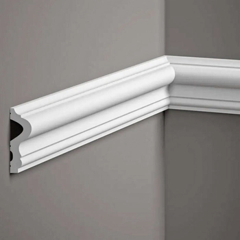 Listwa ścienna biała MD346 wym. 200 x 2.3 x 6.1 cm, z PolyForce