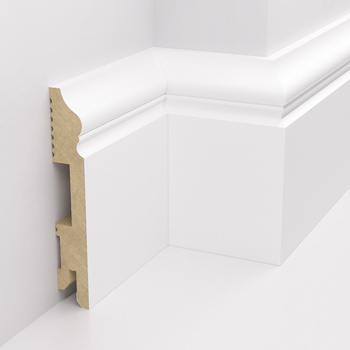 Biała Listwa Podłogowa z MDF Lakierowana FG-LB3 10cm