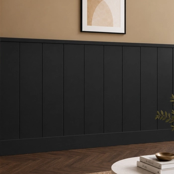 Boazeria ścienna LOFT do malowania - długość 200 cm, wysokość 114,5 cm + Farba czarny RAL9004