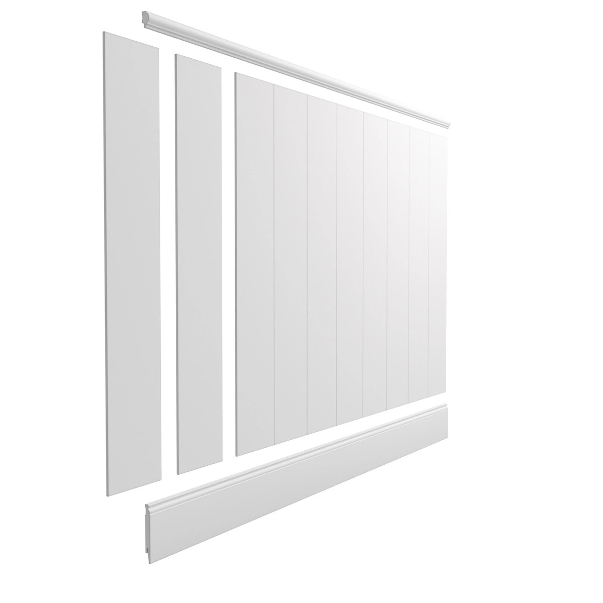 Boazeria ścienna MDF - długość 200 cm / wysokość 118 cm (zestaw Lumo / Elegant XL / Estilo)