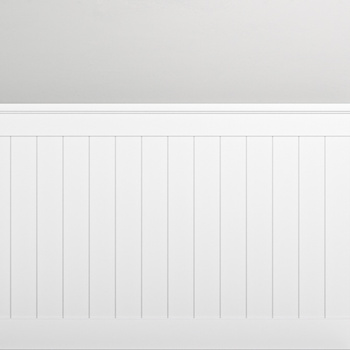 Lakierowana Boazeria Angielska PRIME-3 - zestaw z listwą przypodłogową i wieńcem - wymiary 200 x 94 cm