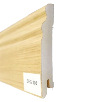 Drewniana listwa przypodłogowa lakierowana SEG100 (240 cm x 9,5 cm x 1,5 cm) DĄB EUROPEJSKI