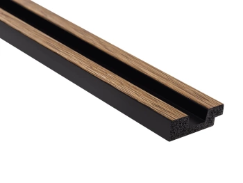 Lamela ścienna z lewym zakończeniem L0106L, dąb klasyczny, wymiary 270 x 1.2 x 3.6 cm, materiał PolyForce