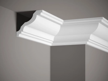 Biała Listwa Przysufitowa ProFoam MDB158 o wymiarach 200 x 12.5 x 10.5 cm