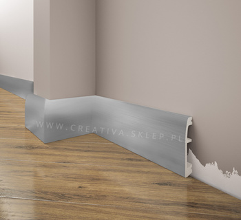 Cokoł Creativa LPC-06a w odcieniu aluminium o długości 244cm