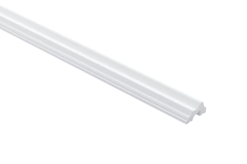 Panel z lamelami Vivid WP003P w kolorze biały RAL 9003 o wymiarach 270 x 1.6 x 24.7 cm, wykonany z PolyForce