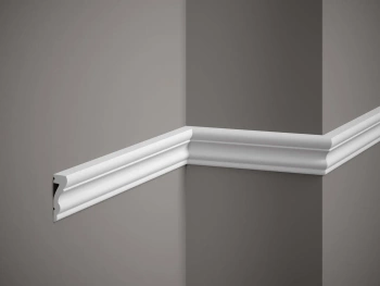 Biała Listwa Ścienna PolyForce MD314 o wymiarach 200 x 1.7 x 5.2 cm