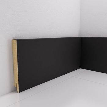 Listwa przypodłogowa MDF Czarna Premium, 95x14 mm, Pedross