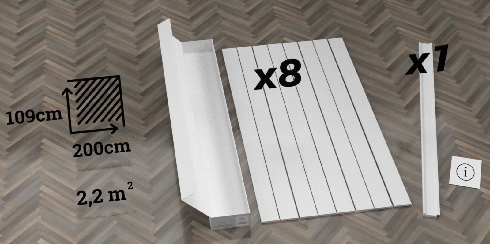 Lakierowana Boazeria Angielska NOVA - zestaw listwą przypodłogową i wieńccem - wymiary 187,5 x 95 cm pol_pl_Lakierowana-boazeria-angielska-PURE-zestaw-listew-boazeryjnych-MDF-wymiary-200-x-109-cm-3511_12