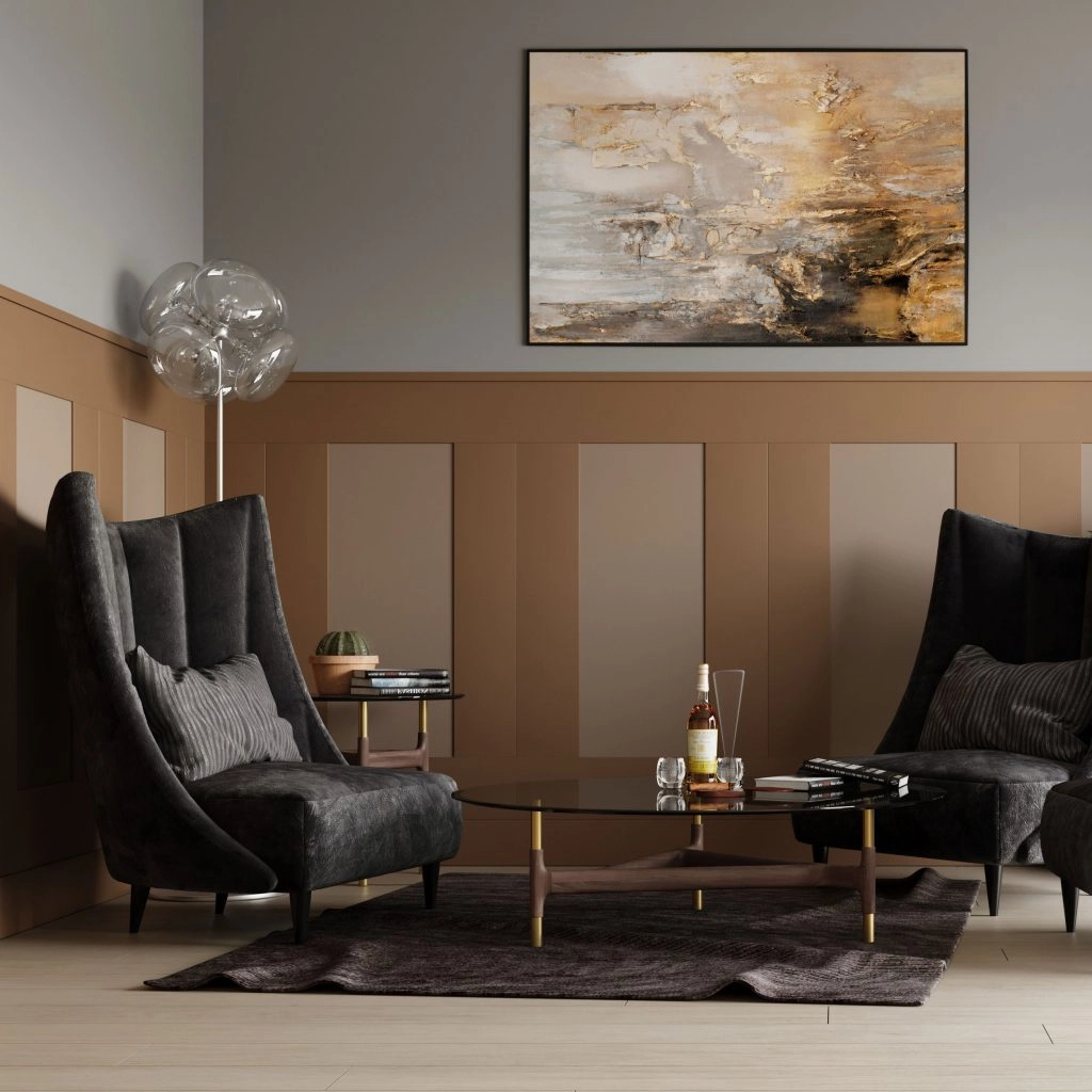 Listwa boazeryjna ELEGANT XL w eleganckim salonie