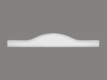 Biały portal dekoracyjny ProFoam D2512 o wymiarach 125 x 3 x 19.5 cm