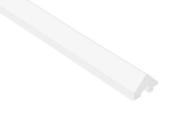 Białe Zakończenie Lewe Panelu Ściennego Vivid WP003LTP RAL 9003, wymiary 200 x 1.6 x 2.1 cm, wykonane z PolyForce