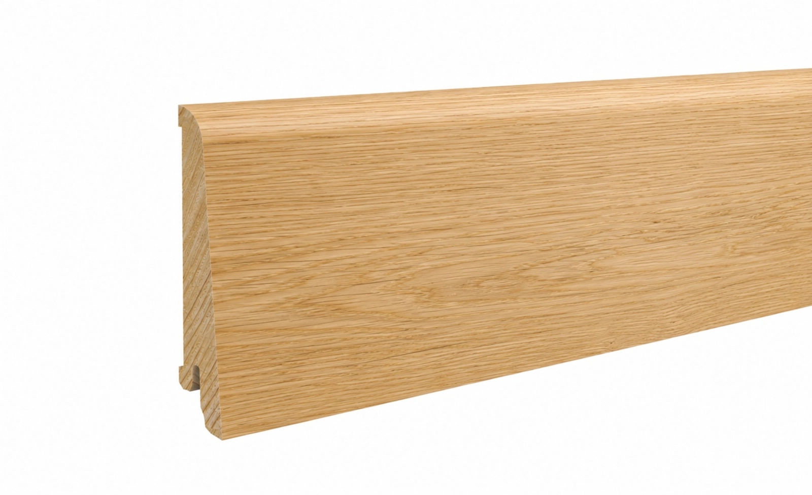 Listwy przypodłogowe drewniane dąb lakierowany 80x16 mm Pedross