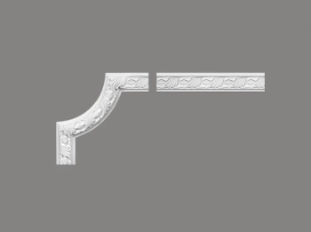 Narożnik ProFoam MDC258-12, kolor biały, wymiary 25.5 x 5.4 x 25.5 cm