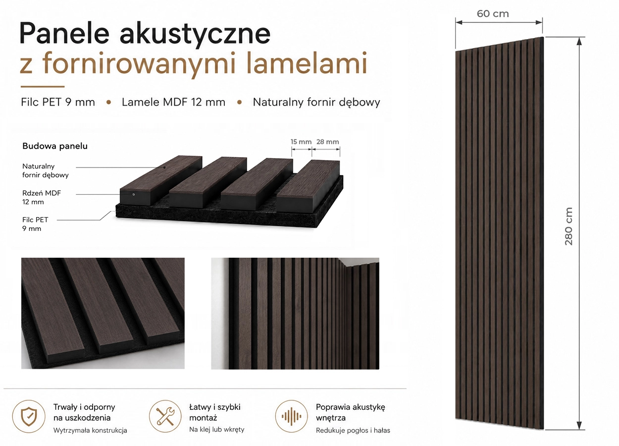 Lamele Fornirowane na filcu akustycznym - Dąb Wędzony 60 x 280 cm pol_pl_Lamele-Fornirowane-na-filcu-akustycznym-Dab-Wedzony-60-x-280-cm-3784_9