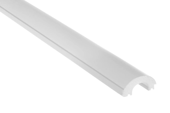 Lewe zakończenie panela lamelowego WP001L Duna wym. 270 x 1.32 x 3.1 cm, kolor biały, z PolyForce