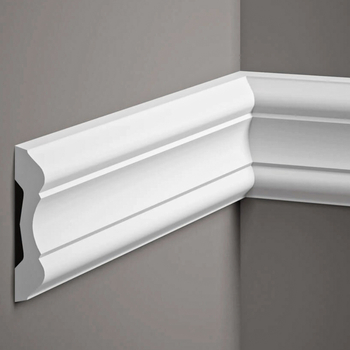 Listwa ścienna MDD345 biała wym. 200 x 2.4 x 10.2 cm, z ProFoam