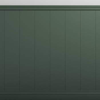 Boazeria ścienna LINEA do malowania - długość 200 cm, wysokość 117,5 cm + farba Grafit oliwkowy