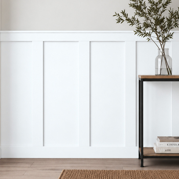 Boazeria ścienna FRAME - długość 200 cm, wysokość 123 cm - zestaw listew MDF