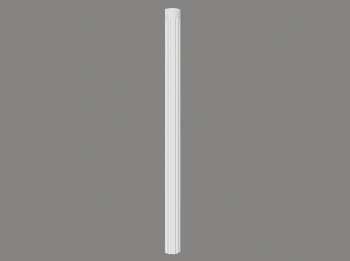 Półkolumna ozdobna C3000H biała wym. 15 x 8 x 239.5 cm, z ProFoam