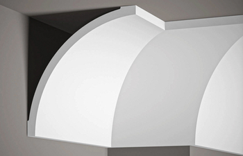 Listwa przysufitowa MDB155 biała wym. 200 x 21.6 x 21.6 cm, z ProFoam