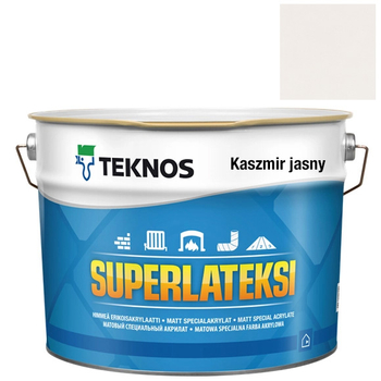 Teknos Superlateksi, matowa farba do boazerii, listew i sztukaterii, pojemność 0,9 L, kolor Kaszmir