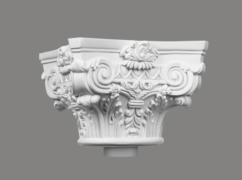 Nasada kolumny C1002-2W biała wym. 37.5 x 37.5 x 25.7 cm, z ProFoam