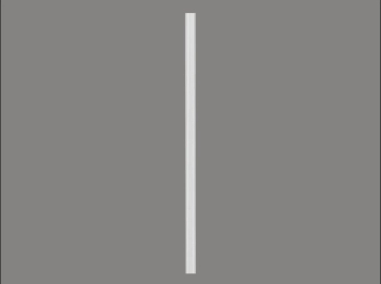 Pilaster D1541 biały wym. 240 x 2.2 x 9.7 cm, z ProFoam