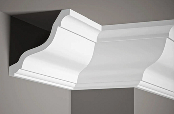 Listwa przysufitowa styropianowa biała MDB214 wym. 200 x 14.6 x 14.5 cm, z ProFoam