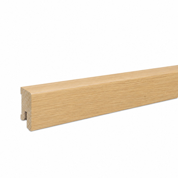 Listwa przypodłogowa drewniana 40x15 mm - dąb europejski lakierowany