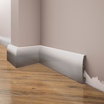 Listwa przypodłogowa, cokół Creativa LPC-06a kolor aluminium 244cm