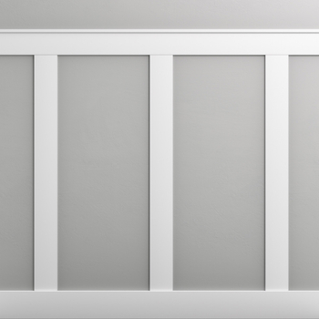 Boazeria ścienna FRAME - długość 200 cm, wysokość 123 cm - zestaw listew MDF