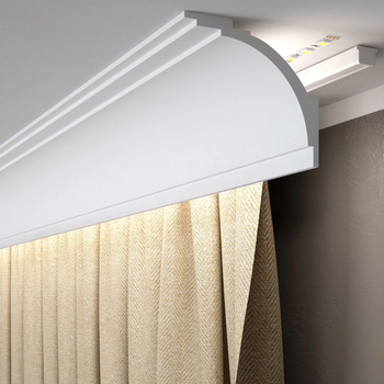 Listwa karniszowa Mardom Decor MD105 biała wym. 200 x 10.8 x 12 cm, z PolyForce