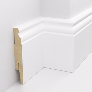 Listwa przypodłogowa MDF - ESTILO 10cm - Biała Premium