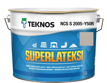 Teknos Superlateksi, matowa farba do boazerii i listew, pojemność 0,9 L, kolor Cappuccino