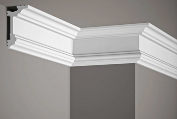 Wielofunkcyjna listwa sufitowa MD137 biała wym. 200 x 5.5 x 9.6 cm, z PolyForce