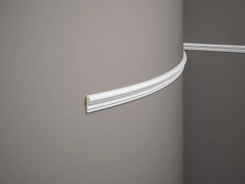 Listwa ścienna MD325F biała wym. 200 x 1.5 x 4.1 cm, z flexu