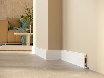 Listwa przypodłogowa Premium Floor Durofit PF082 biała RAL9003 8 cm
